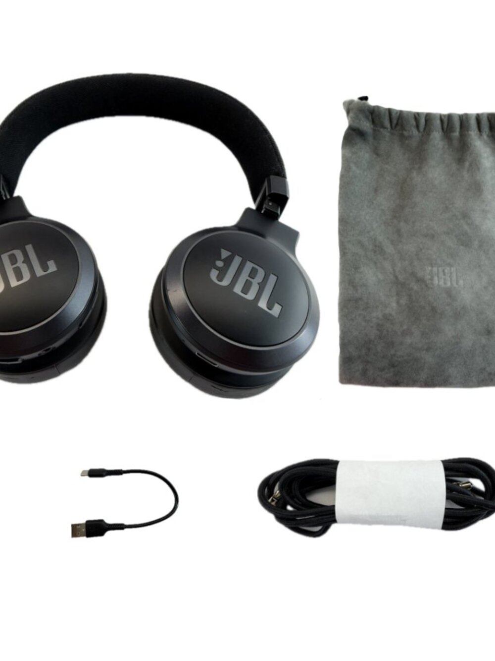 JBL Live 675NC Wireless On-Ear Headphones Noise Cancelling Black Used